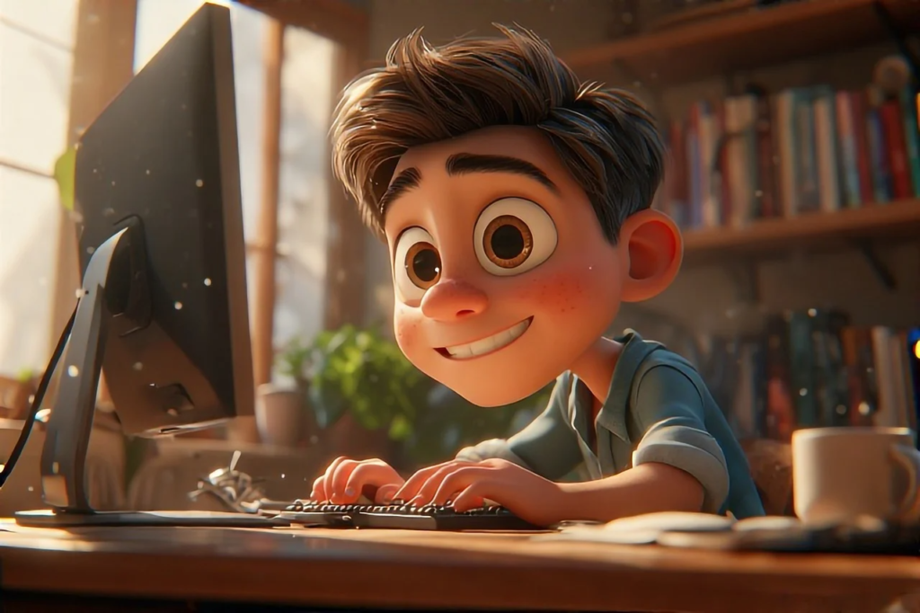 3D animated file