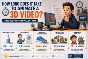 How Long Does It Take to Animate a 3D Video? Timelines for Every Project Type
